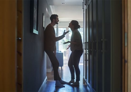 Couple arguing